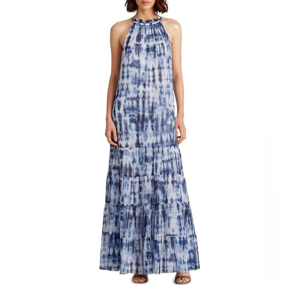 NEW RALPH LAUREN Tie dye tiered dress size 0